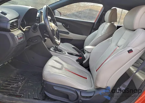 2019 Hyundai Veloster Turbo из США, поврежденный, VIN KMHTH6AB9KU007285